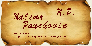 Malina Paučković vizit kartica